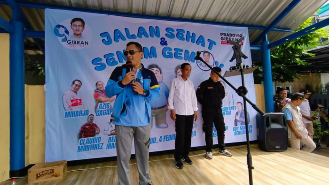 Relawan Gibran Gelar Jalan Sehat Dan Senam Gemoy Di Tangerang